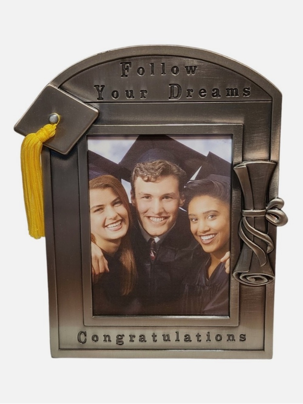Silver Follow Your Dreams Graduation Frame